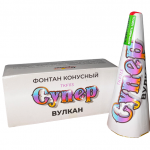 Фонтан от торговой марки ТК Сервис оптом в Казани. Большой выбор пиротехнических изделий .. TKF113 ТК Сервис Фонтан "Супер Вулкан" 60 сек. 12/2/1 - Купить наземные пиротехнические фонтаны в Казани