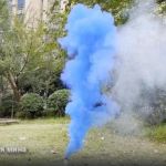 ФД015B Пирофф Голубая дымная мина 10/10/1 - Купить цветной дым в Казани - дым для свадебных фотосессий